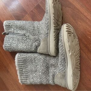 Silver Sparkle Ugg Boots
